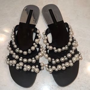 Zara Pearl Sandals